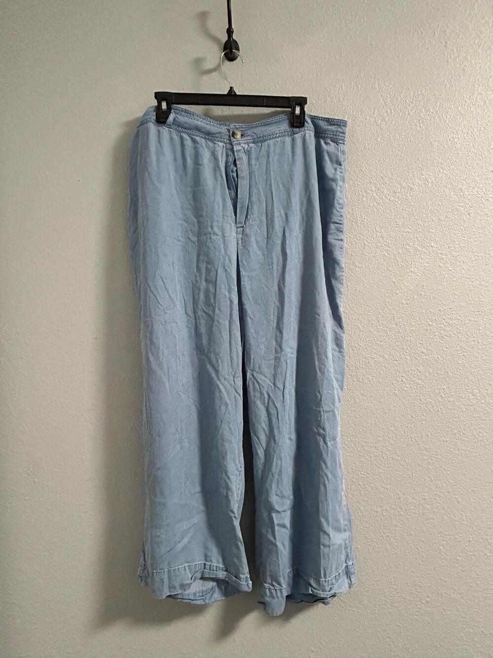 SKYE'S THE LIMIT Light Blue Tencel Wide Leg Pants Size 16